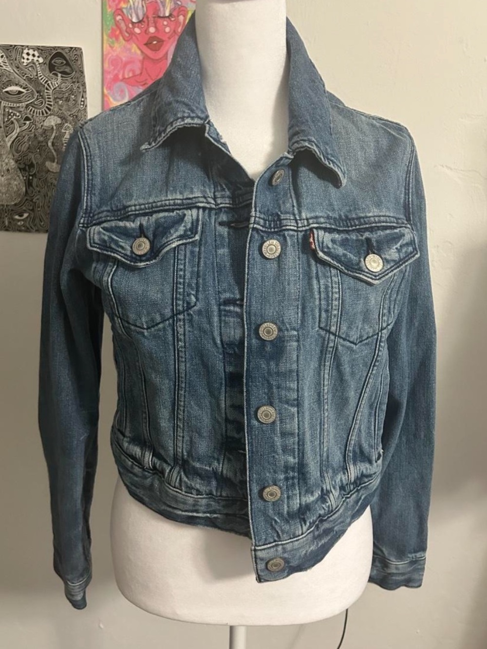Levi's Women's Medium Blue Denim Trucker Jacket